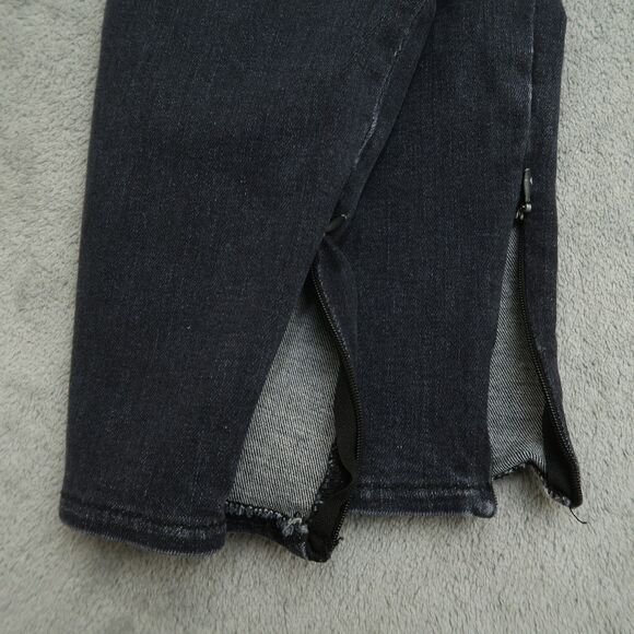 Hudson Jeans Women's Size 28 Gray High-Rise Super Skinny 27" Inseam Distressed - Picture 2 of 16